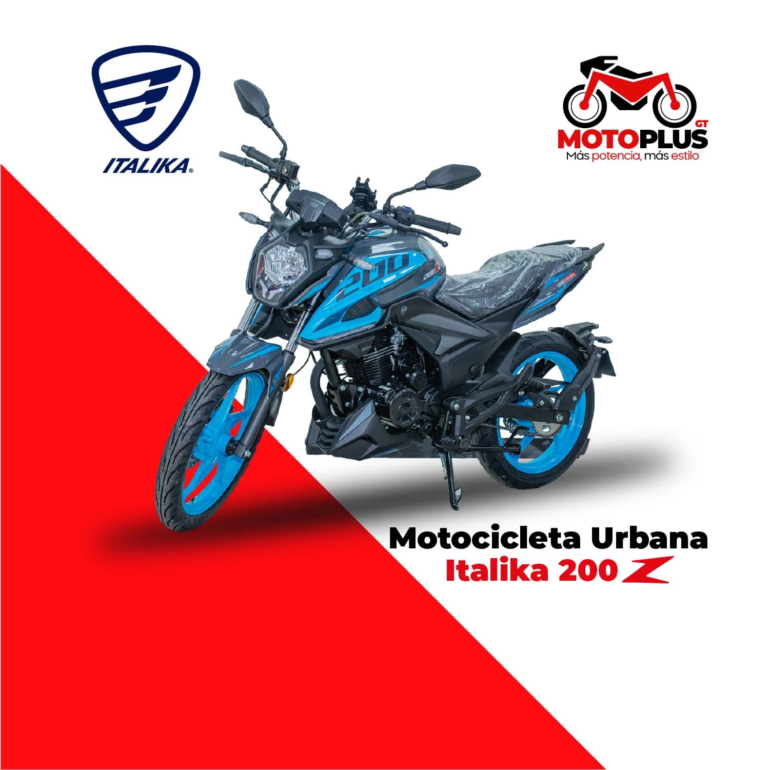 Italika 200Z Azul/Negra