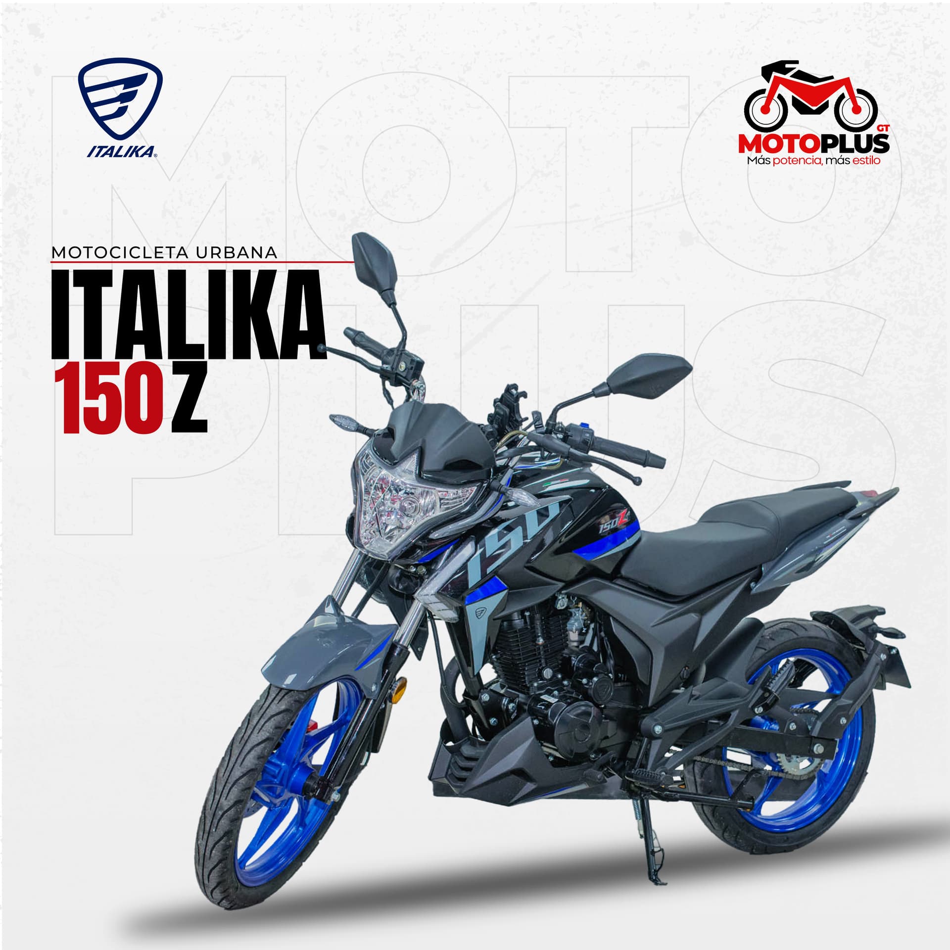 Italika 150Z Negra/Azul