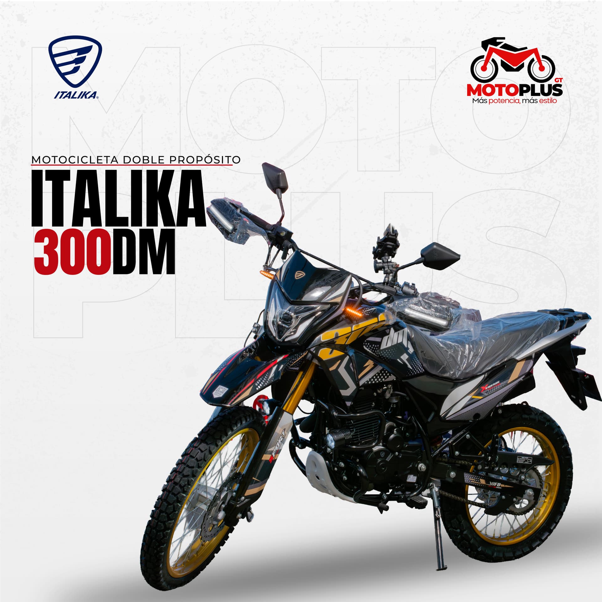 Italika DM300 Negra/Amarilla