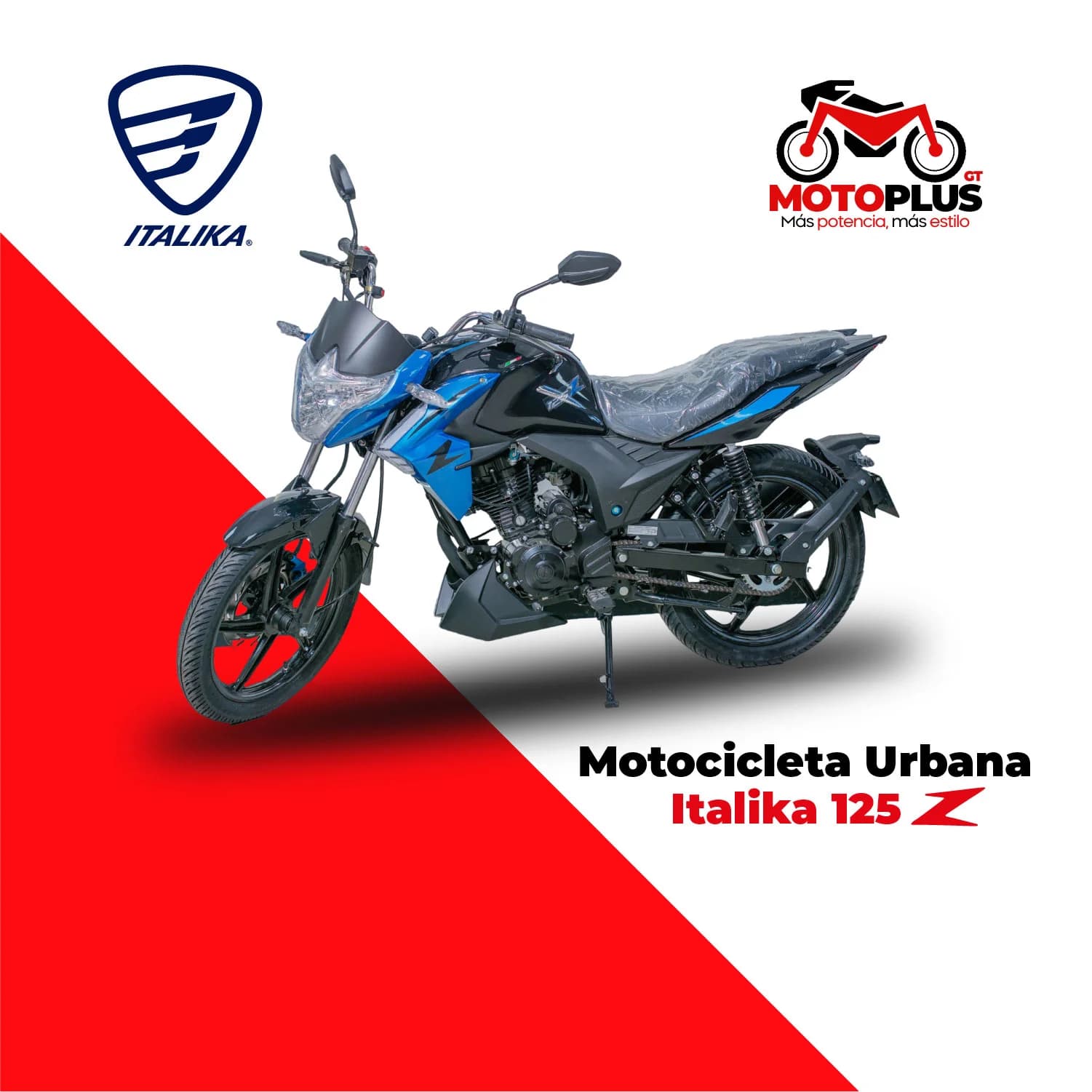 Italika 125Z Azul/Negra
