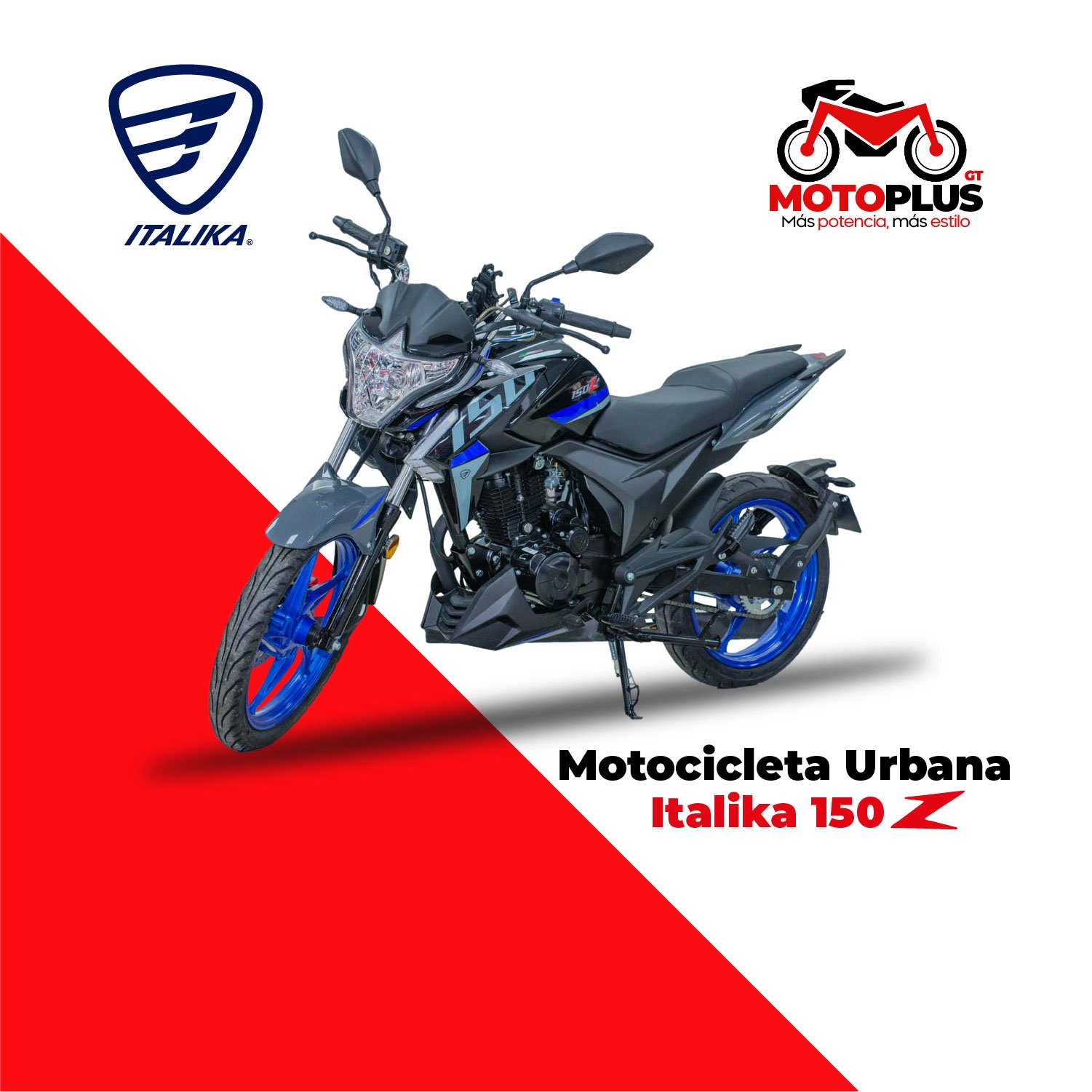 Motocicleta Italika 150Z Negra 1 Motocicleta Italika 150Z Negra