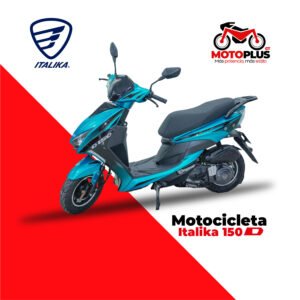 Motocicleta Italika 150D Turquesa con Negro